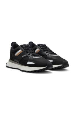 Hugo Boss Running-style Trainers With Eva-rubber Outsole In Black