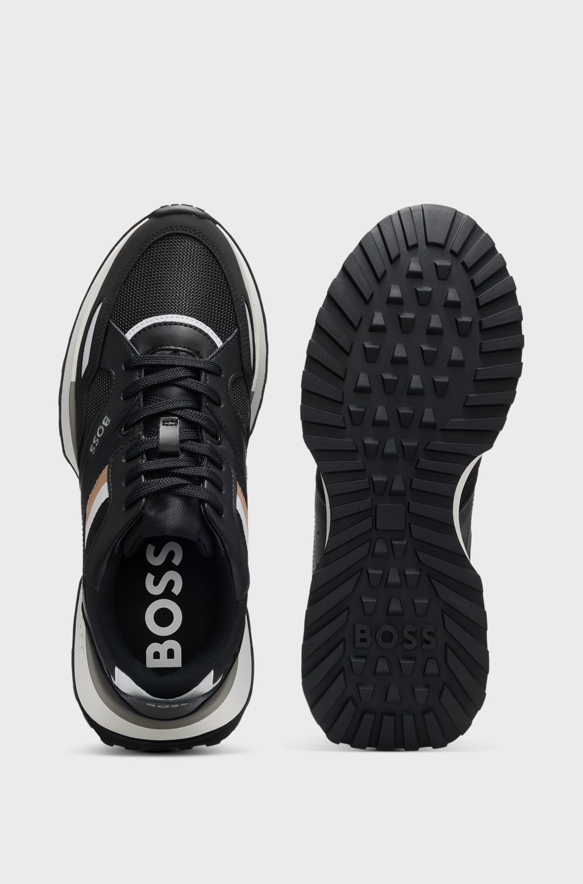 BOSS - Running-style trainers with EVA-rubber outsole - Black BOSS - Running-style trainers with EVA-rubber outsole - Black
