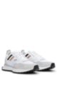 Sneakers ibride stile runner con suola in gomma EVA, Bianco