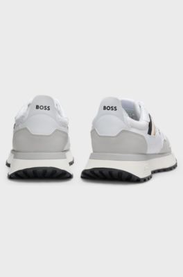 Running-style trainers with EVA-rubber outsole, White