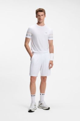Running-style trainers with EVA-rubber outsole, White