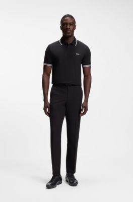 Ledersneakers mit geruchsneutralisierendem Innenfutter, Schwarz