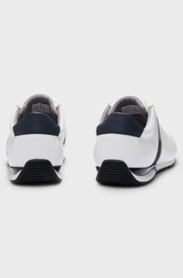 Deportivas de piel con forro con control de olores, Blanco