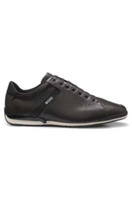Boss Leather trainers with odour-control lining låga sneakers herr – bild 3