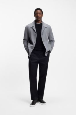 Low-top trainers in nappa leather, Black