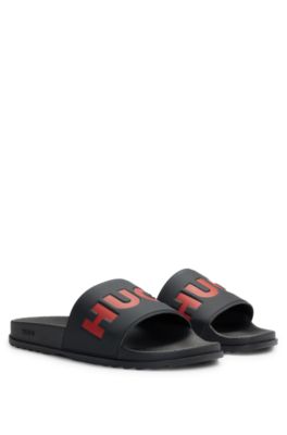 HUGO Slides with logo strap