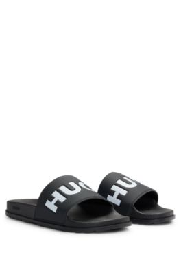 Black hugo boss store sliders