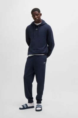 Slides with logo strap, Dark Blue