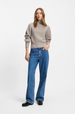 Glossy Chelsea rain boots with logo patch, Black