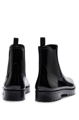 glossy boots