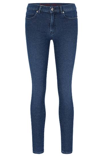Extra-slim-fit jeans in blue stretch denim, Hugo boss