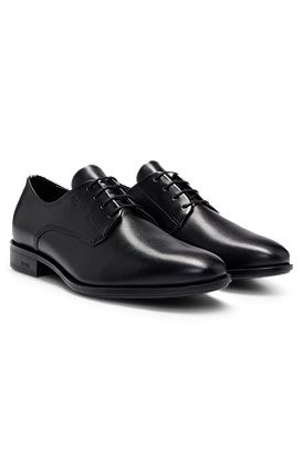 Leather Derby shoes with signature trims