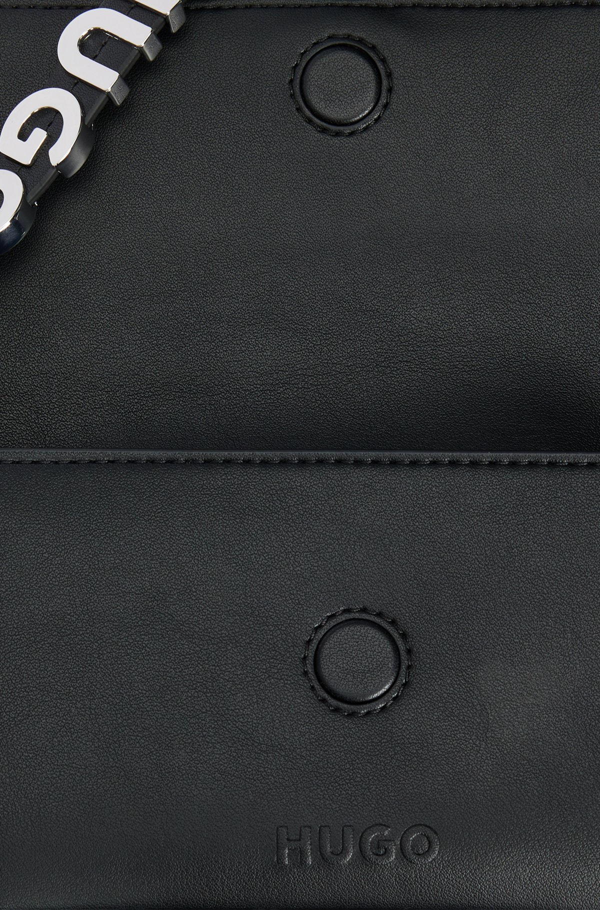 HUGO - Smartphone-Tasche aus Kunstleder mit Logo-Detail am Riemen