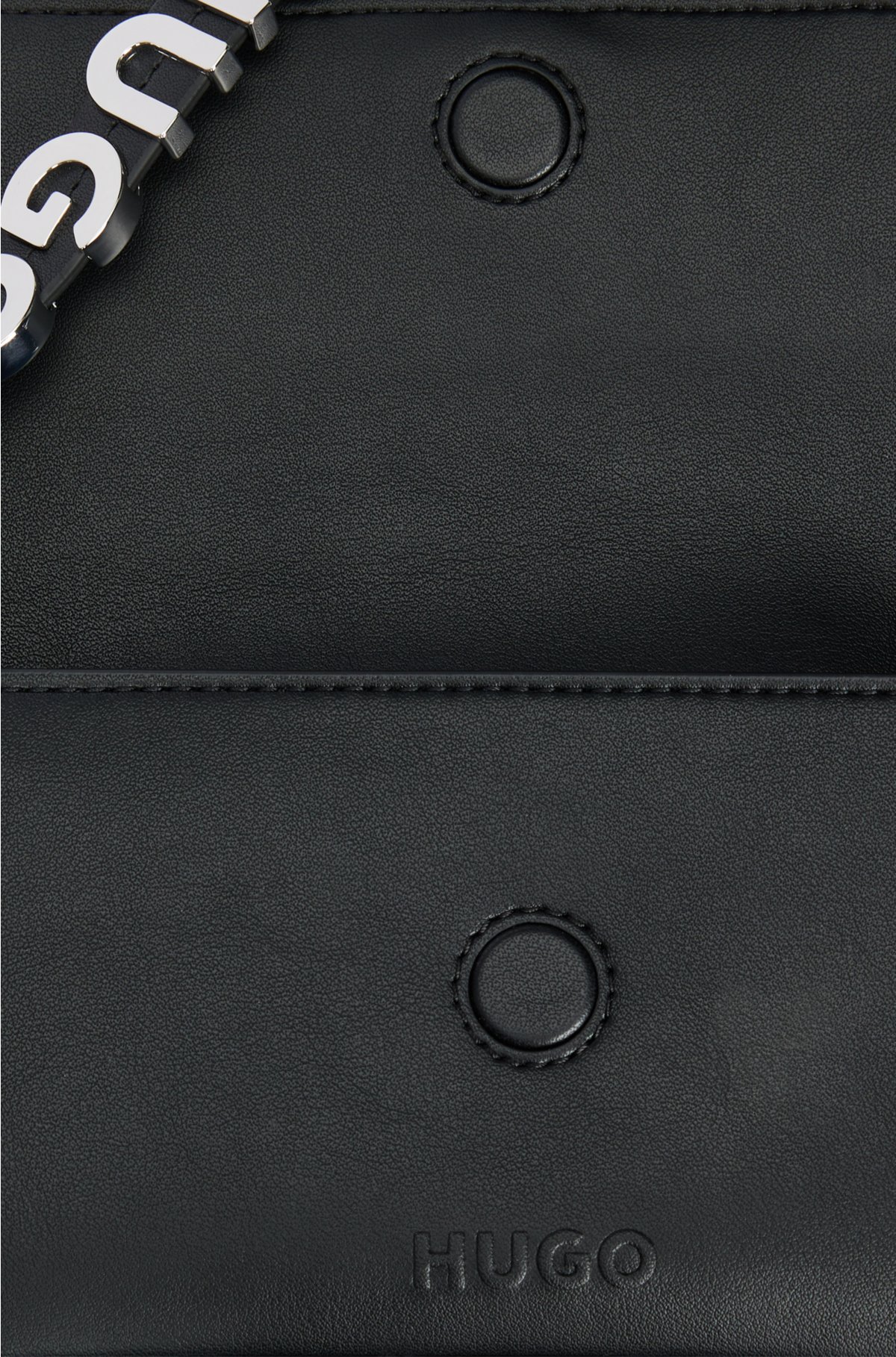 HUGO - Smartphone-Tasche aus Kunstleder mit Logo-Detail am Riemen