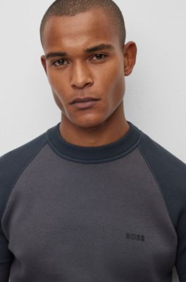 BOSS Thermoregulating regularfit sweater with logo print