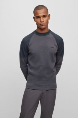 BOSS Thermoregulating regularfit sweater with logo print