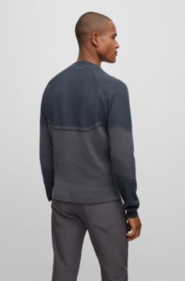 BOSS Thermoregulating regularfit sweater with logo print