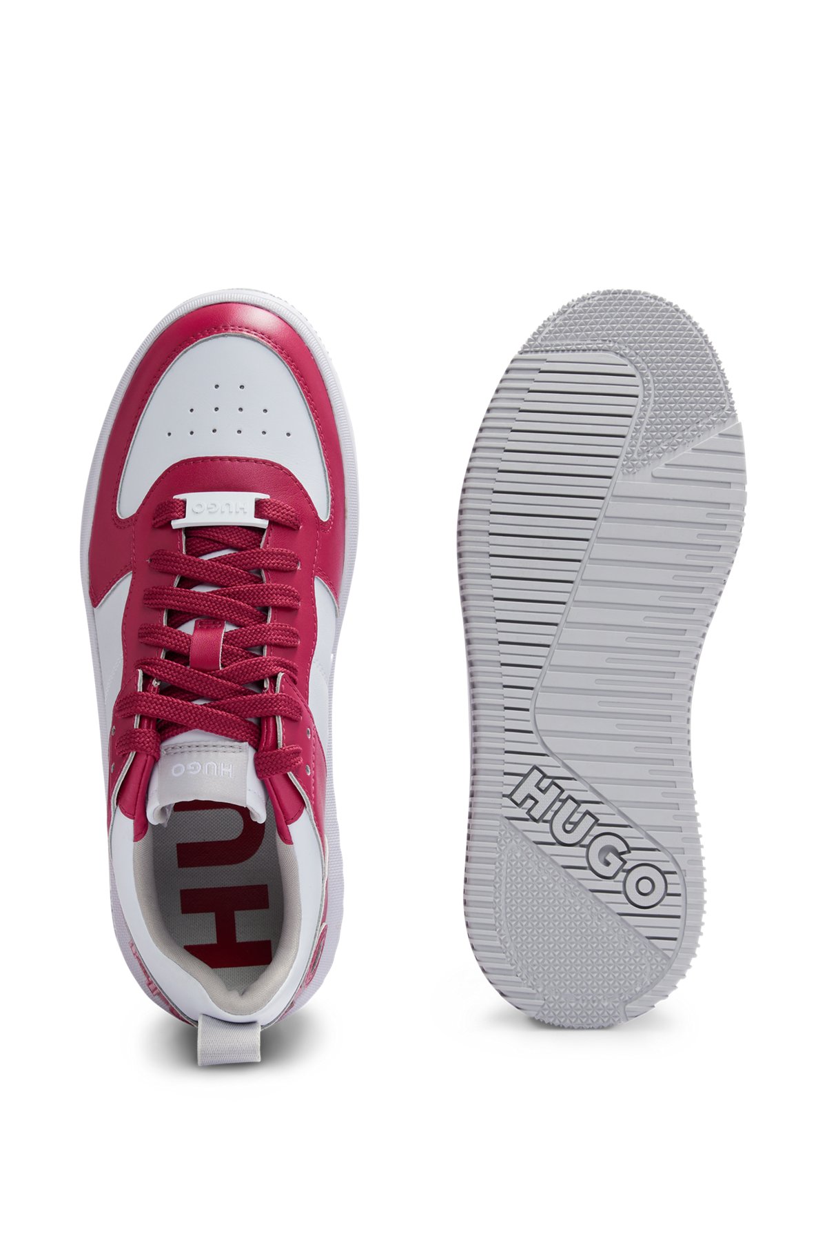 Pastel-coloured trainers with backtab logo, light pink