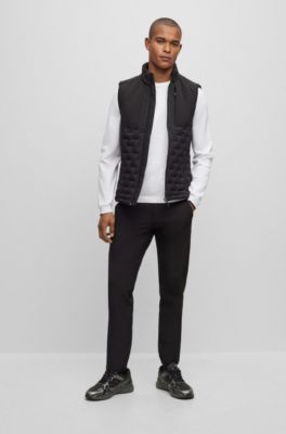 Cotton-blend regular-fit sweater with logo print, White