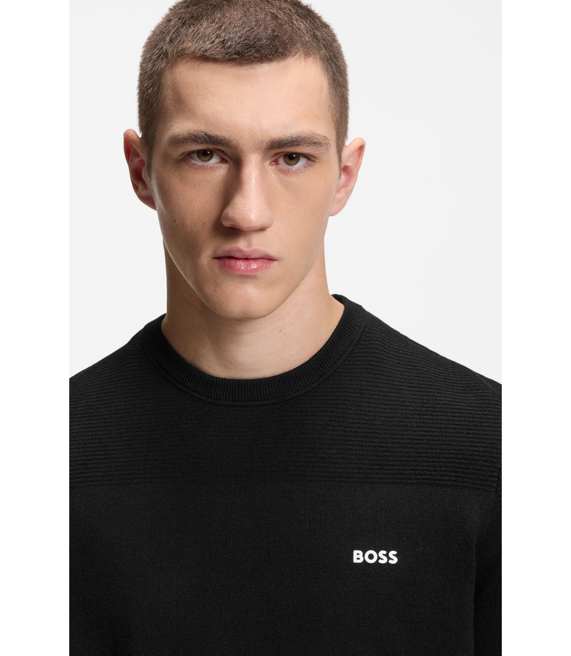 BOSS - ロゴ クルーネックセーター ドライフレックスファブリック