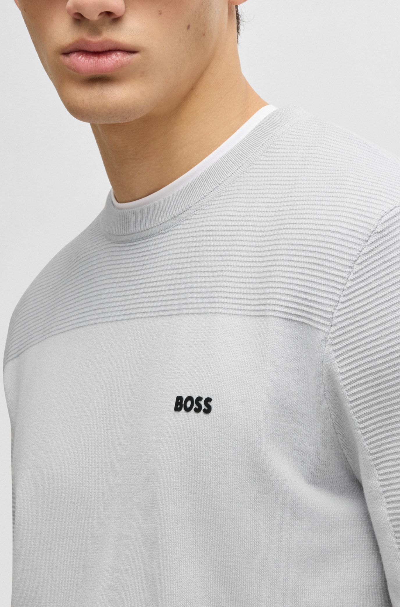 BOSS - ロゴ クルーネックセーター ドライフレックスファブリック