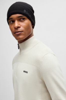 HUGO BOSS ジップネック ニットセーター