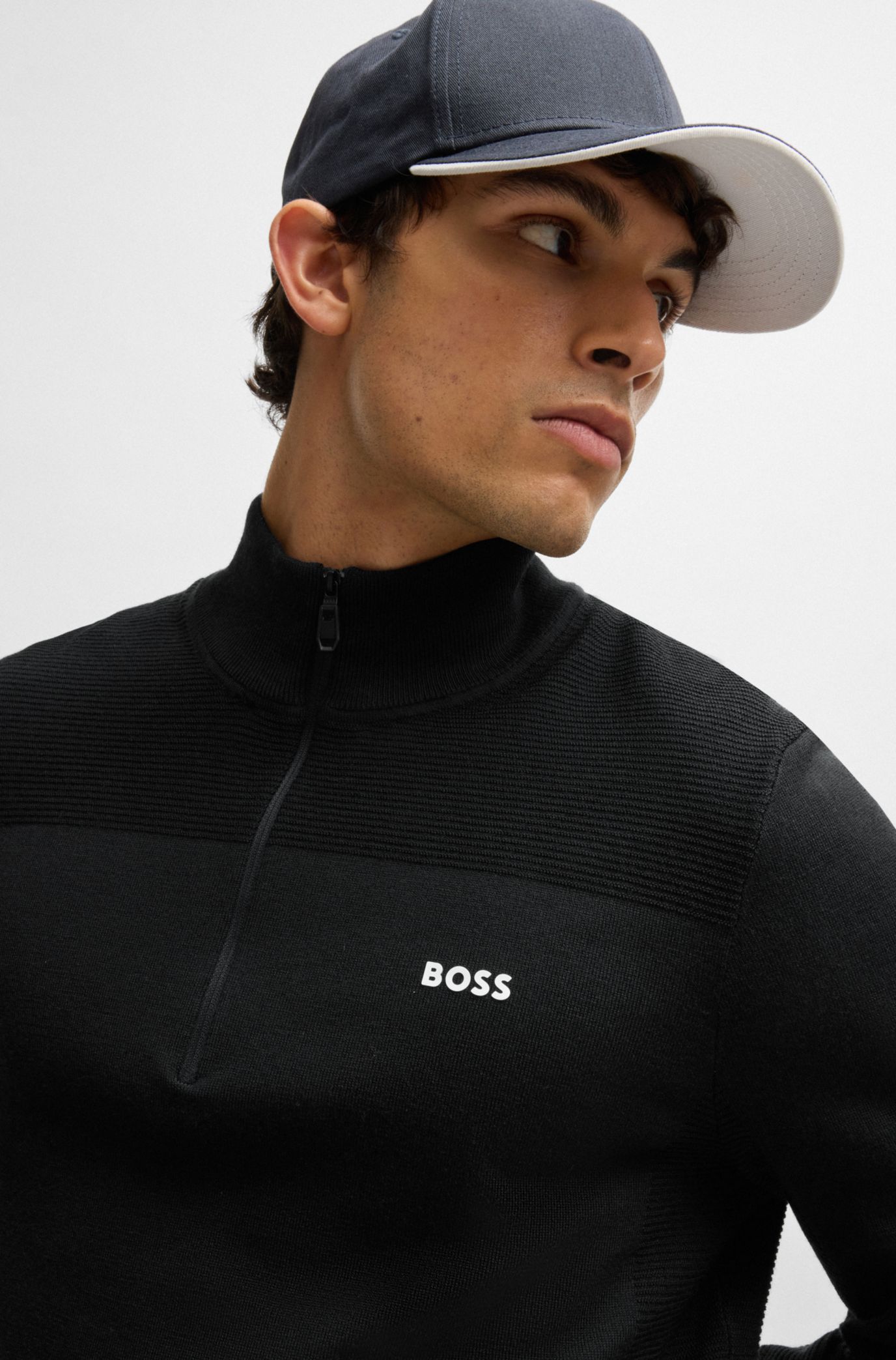 Hugo boss full clearance zip sweater