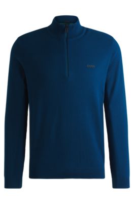 Hugo boss full zip sweater discount