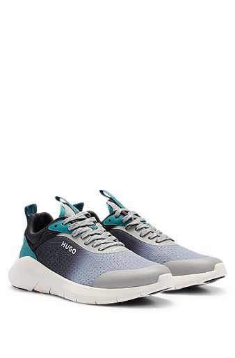 Super-lightweight trainers with layered mesh and microfibre, Blue