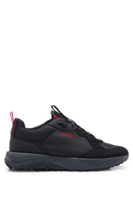Hugo Running-style Trainers In Mixed In | With Materials Black Details ModeSens Logo