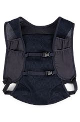 Running vest with adjustable straps and zipped pocket, Dark Blue
