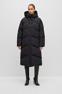 Hugo boss parka store fur hood