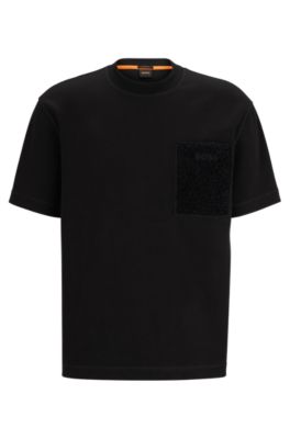 BOSS - オーバーサイズフィット コットンインターロック Tシャツ