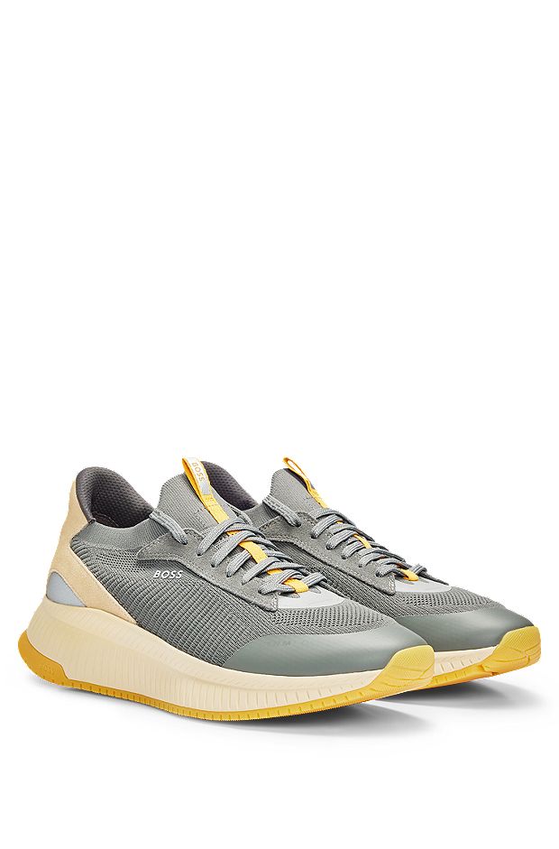 TTNM EVO trainers with knitted upper, Light Grey