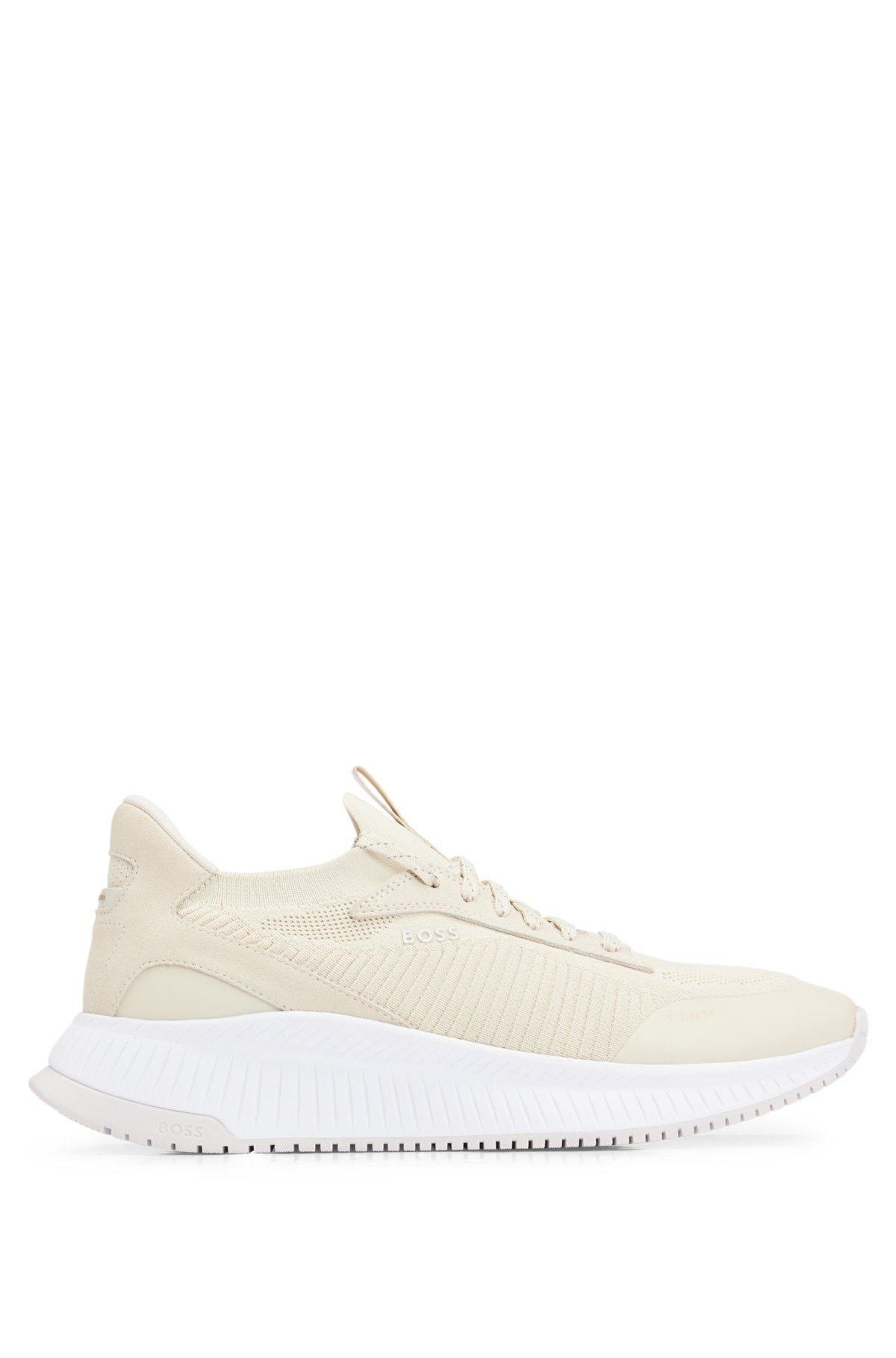TTNM EVO trainers with knitted upper, Light Beige