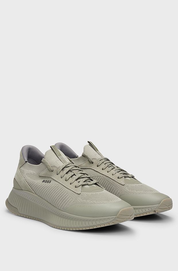 TTNM EVO trainers with knitted upper, Khaki