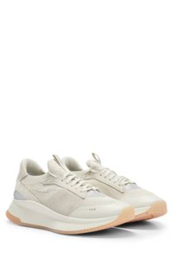 スニーカー BOSS SOCK TRAINERS WITH KNITTED UPPER AND FISHBONE SOLE Hugo Boss Sock Trainers With Knitted Upper And Fishbone Sole