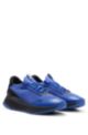 Sock-Sneakers mit gestricktem Obermaterial und Fischgrät-Sohle, Hellblau