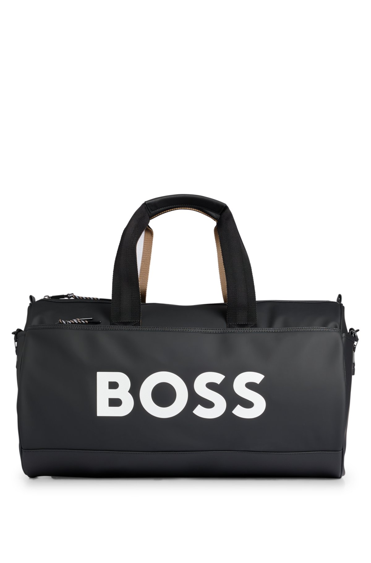 BOSS - BOSS x Matteo Berrettini faux-leather holdall with logo