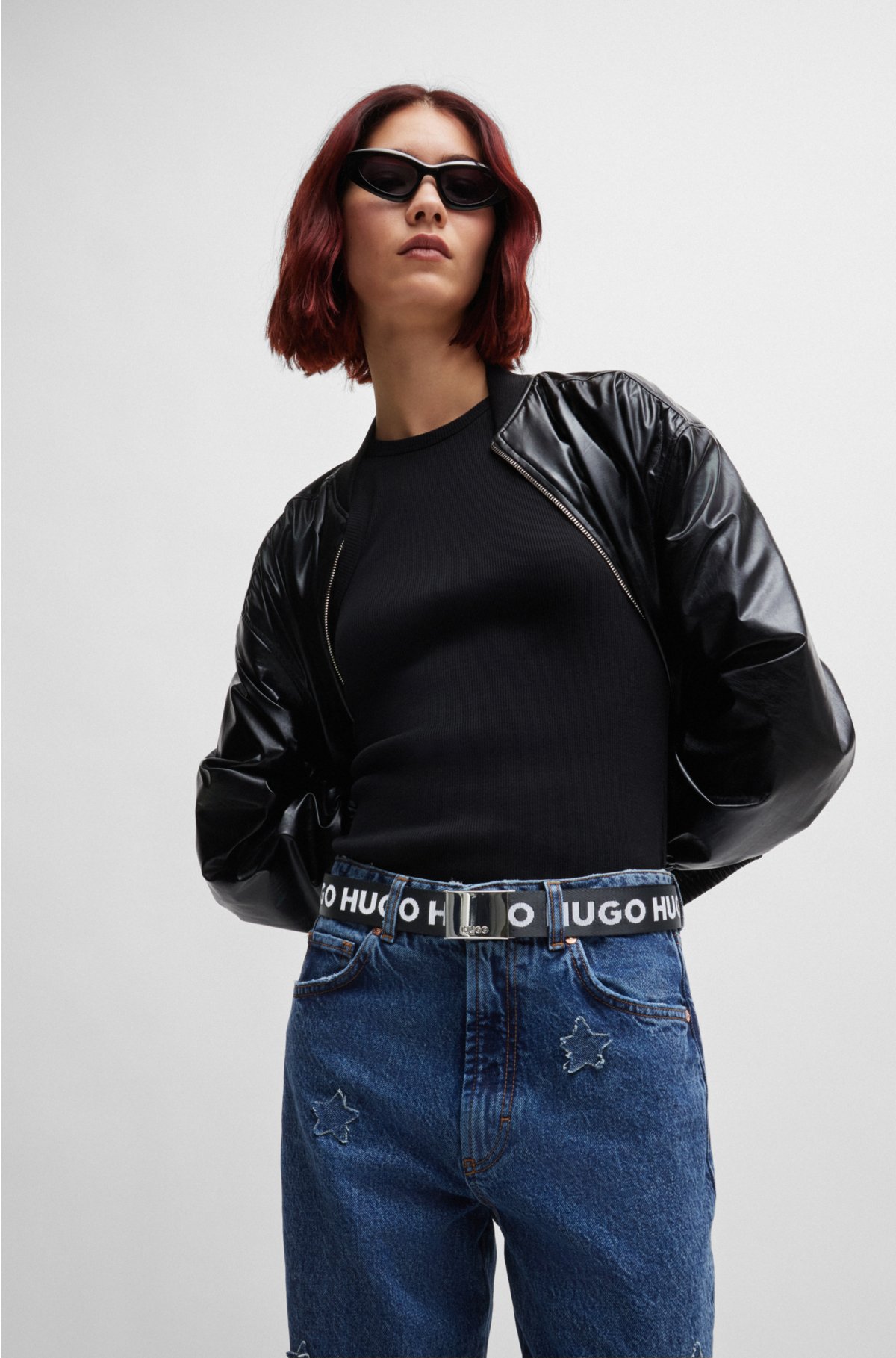 Women's Cropped top with plaque