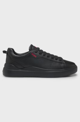 L&aelig;dersneakers, Sort