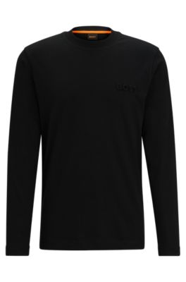 Hugo boss black long sleeve shirt new arrivals