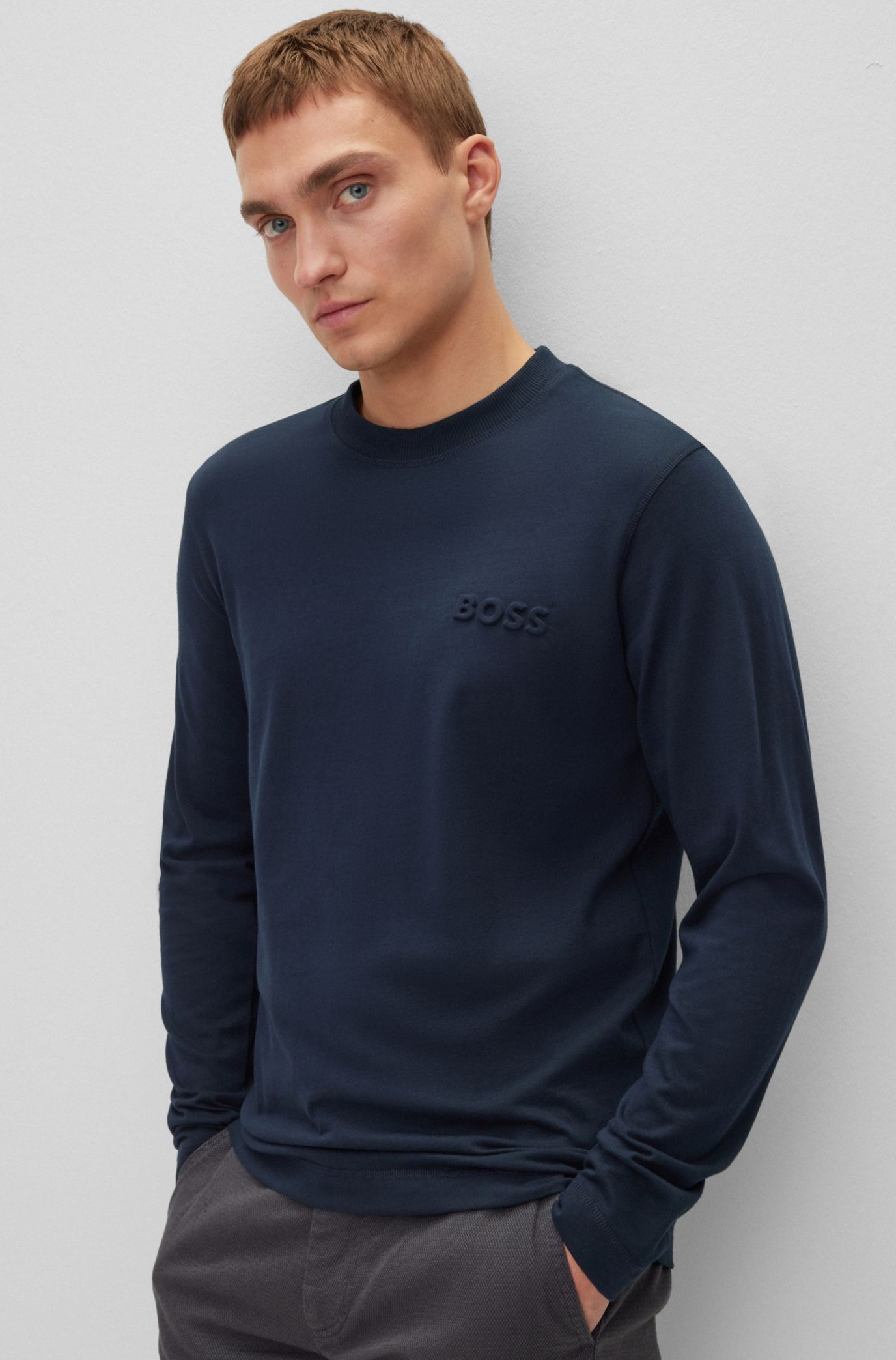 Hugo boss long sleeve new arrivals