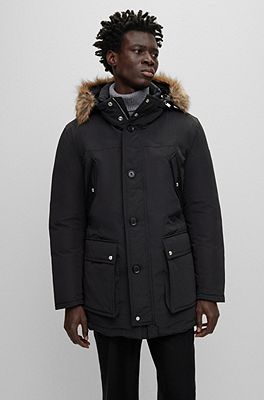 Hugo boss duffle clearance coat