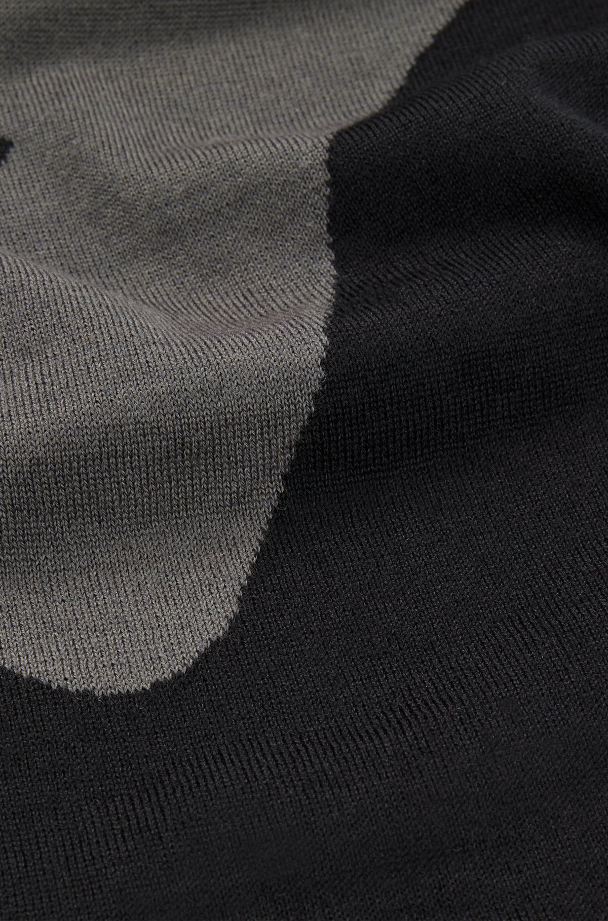 BOSS - Schal aus Woll-Mix mit Jacquard-Logo