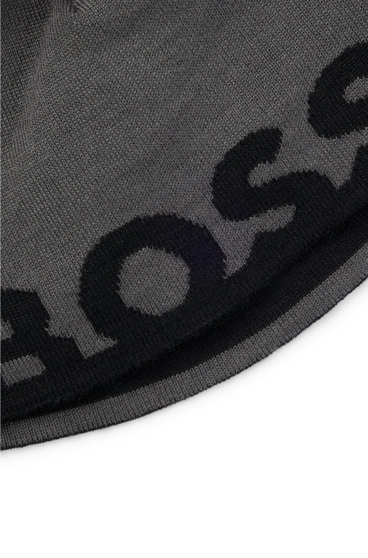 BOSS - Mütze aus Woll-Mix Logo mit