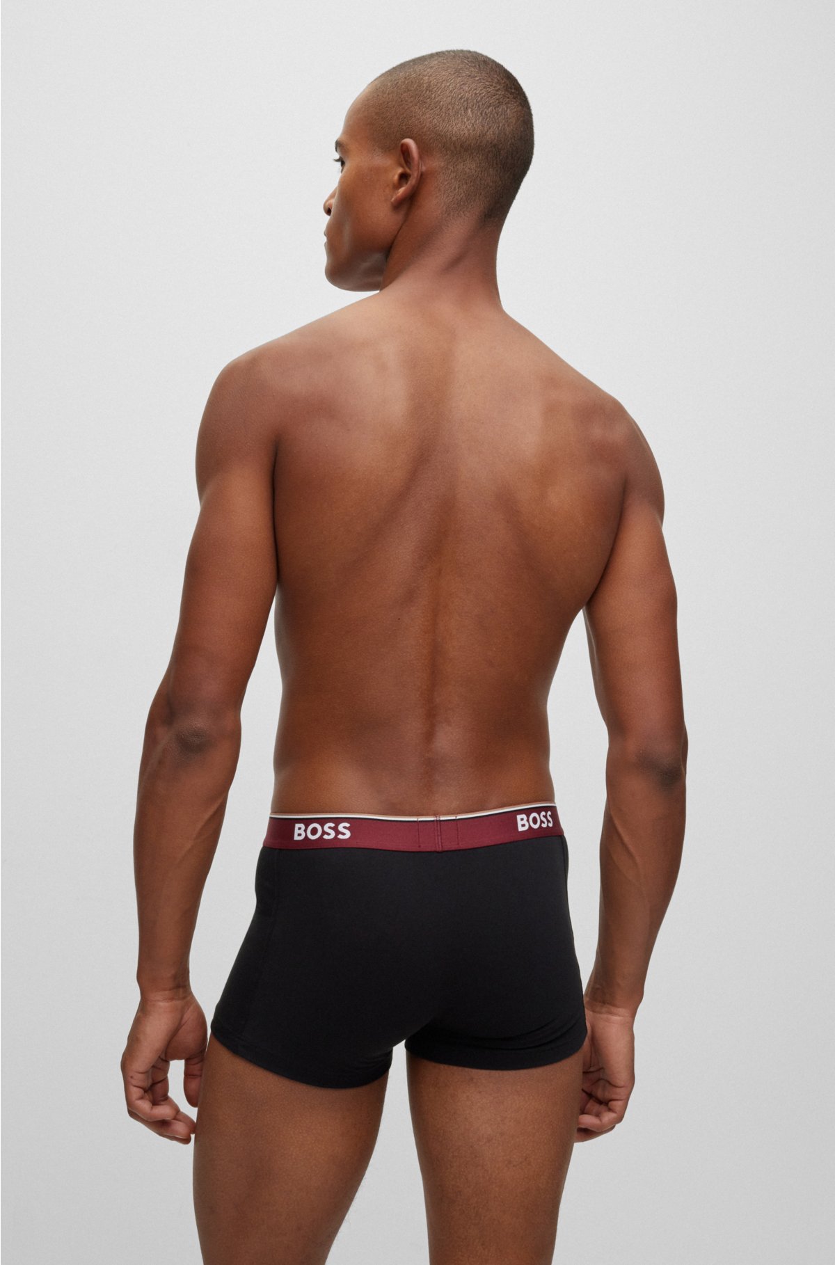 Panties Hugo Boss Logo-Waistband Briefs 3-Pack Black