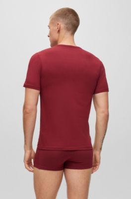BOSS Threepack of cottonjersey underwear Tshirts with logos