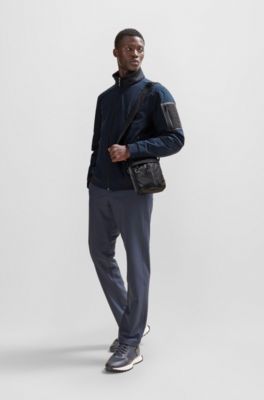 BOSS - Water-repellent padded jacket with branded sleeve pocket 