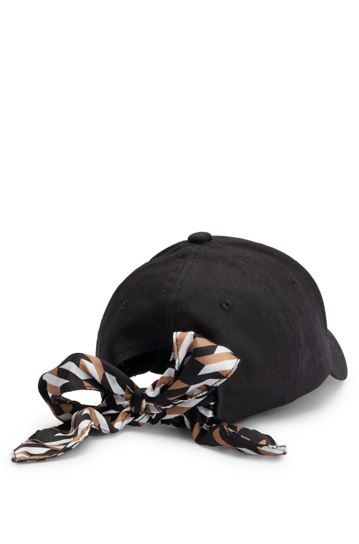 BOSS with signature-stripe bow Cotton-twill and - cap logo